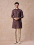 Manyavar Grey Hues Splendid Kurta Jacket Set