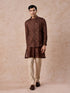 Manyavar Mehndi Green Festive Kurta Jacket Set