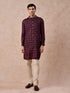Manyavar Purple Celebration Glory Kurta Jacket Set
