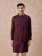 Manyavar Purple Celebration Glory Kurta Jacket Set