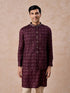 Manyavar Purple Celebration Glory Kurta Jacket Set