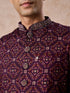 Manyavar Purple Celebration Glory Kurta Jacket Set