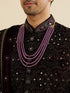 Manyavar Grape Wine Jaal Embroidered Sherwani Set with Stone Work