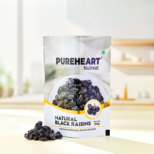 Pureheart Nutreat Premium Natural Black Raisins Kali Kishmish/Manuka