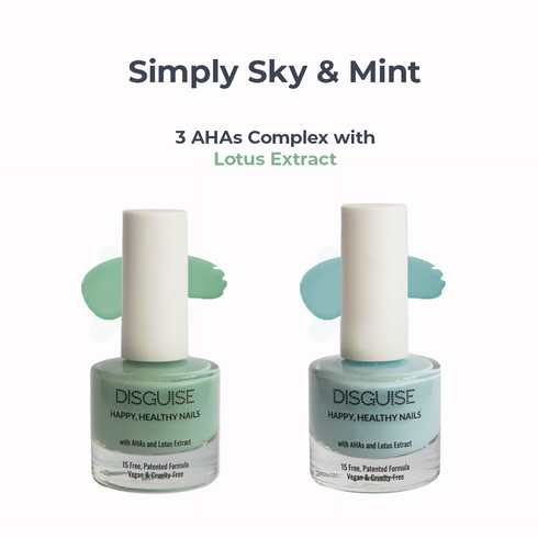Disguise Happy Healthy Nail Polish Combo Simply Sky 119 + Mint 118