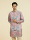 Manyavar Dusty Pink Kurta Jacket Set