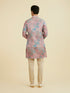 Manyavar Dusty Pink Kurta Jacket Set