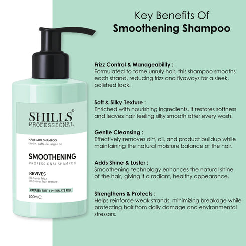 Shills Professional Smoothening Professional Shampoo - 500ml