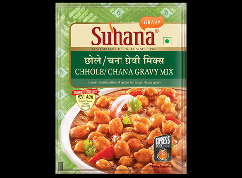 Suhana Chhole Chana Gravy Spice Mix Pouch