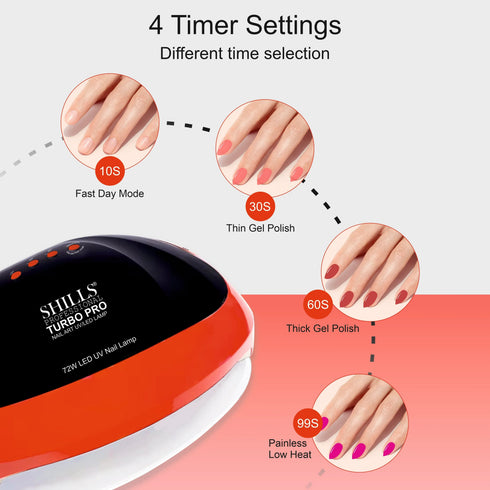 Shills Professional Turbo Pro UV/LED NAIL LAMP 72w