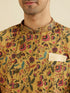 Manyavar Yellow Elegance Kurta Pajama