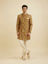 Manyavar Yellow Elegance Kurta Pajama