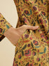 Manyavar Yellow Elegance Kurta Pajama