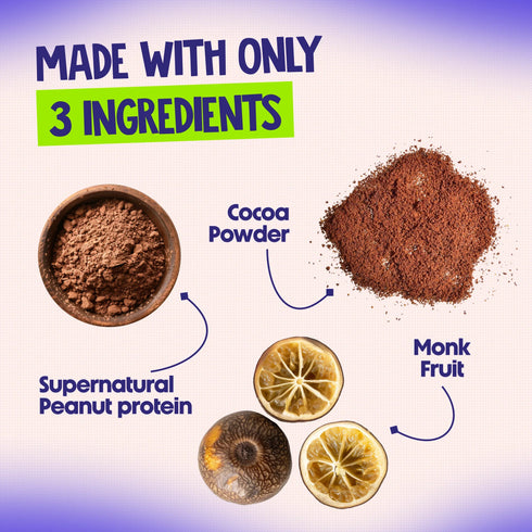 Alpino Supernatural Peanut Protein Powder Isolate Dark Chocolate - Protein