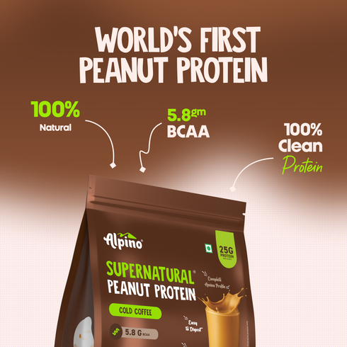 Alpino Trial Pack Supernatural Peanut Protein Powder Cold Coffee