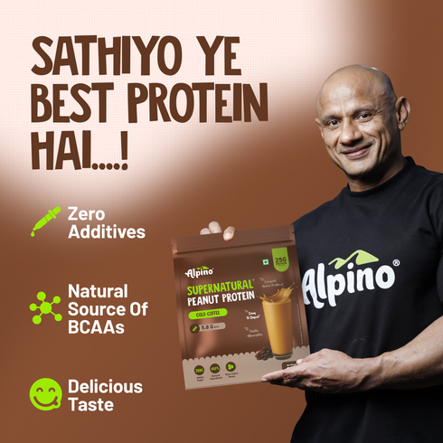 Alpino Trial Pack Supernatural Peanut Protein Powder Cold Coffee