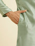 Manyavar Splendid Green Kurta Pajama