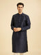 Manyavar Regal Dark Blue Kurta Pajama Set