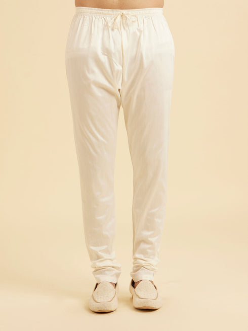 Manyavar Peach Elegance Kurta Pajama