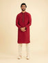 Manyavar Radiant Red Kurta Pajama
