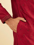 Manyavar Radiant Red Kurta Pajama