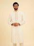 Manyavar Radiant Cream Kurta Pajama