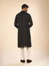 Manyavar Elegant Black Georgette Kurta Churidar