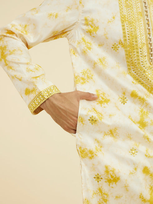 Manyavar Radiant Yellow Kurta Pajama