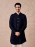 Manyavar Royal Dark Blue Georgette Kurta Trouser