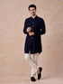 Manyavar Royal Dark Blue Georgette Kurta Trouser