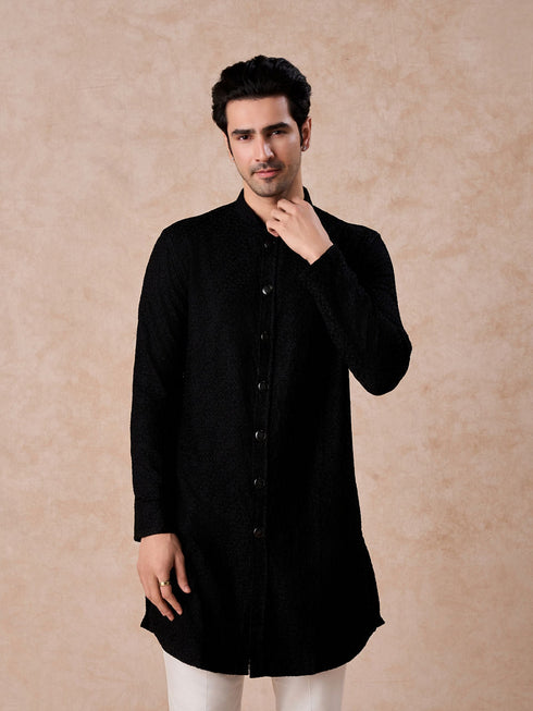 Manyavar Midnight Essence Kurta Trouser