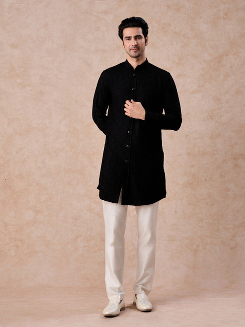 Manyavar Midnight Essence Kurta Trouser