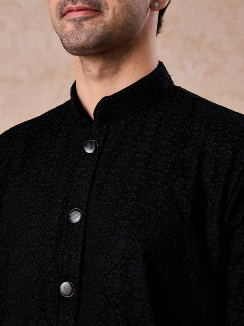 Manyavar Midnight Essence Kurta Trouser