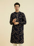 Manyavar Royal Blue Elegance Kurta Churidar
