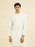 Manyavar Cream Elegance Kurta Pant