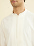 Manyavar Cream Elegance Kurta Pant
