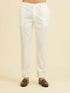 Manyavar Cream Elegance Kurta Pant