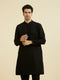 Manyavar Elegant Black Ensemble Kurta Churidar