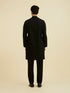 Manyavar Elegant Black Ensemble Kurta Churidar