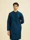 Manyavar Teal Blue Festive Kurta Pant