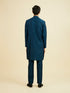 Manyavar Teal Blue Festive Kurta Pant