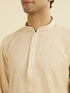 Manyavar Beige Georgette Ensemble Kurta Pant