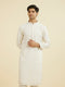 Manyavar Elegant Cream Kurta Churidar