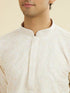 Manyavar Elegant Cream Kurta Churidar