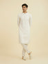 Manyavar Elegant Cream Kurta Churidar