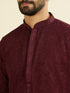 Manyavar Elegant Wine Kurta Churidar