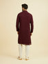 Manyavar Elegant Wine Kurta Churidar