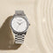 Sonata Poze Quartz Analog White Dial Metal Strap Watch For Men