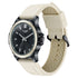 Sonata Poze Quartz Analog Black Dial Beige Silicone Strap Watch For Men