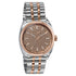 Sonata Poze Poze Quartz Analog Brown Dial Two Toned Metal Strap Watch For Men